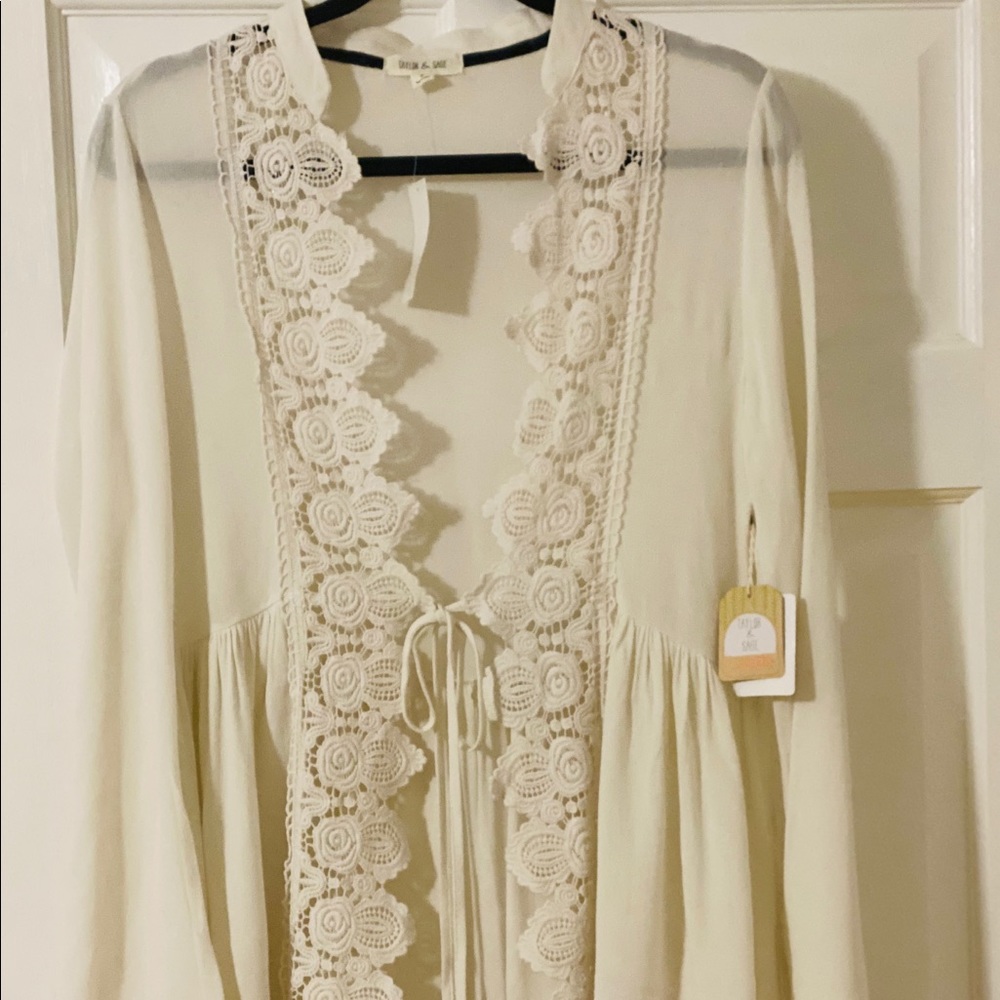 Taylor & Sage Spliced Kimono/Cardi